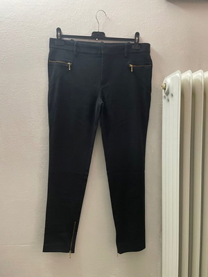 Zara pants black with zippers, like new, size L