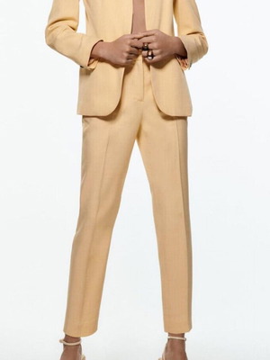 Zara suit used, soft yellow pastel color, size 36