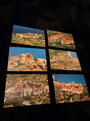 Collection of 6 vintage Mount Athos postcards like new