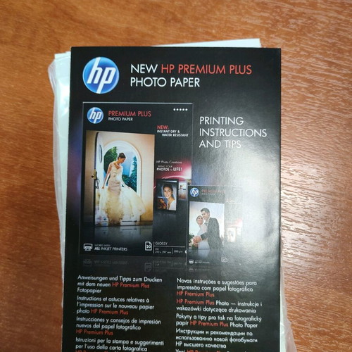 HP photo paper 10x15 like new, 56 sheets