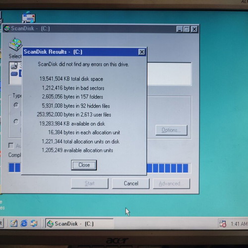 WD Protege 10GB IDE hard drive used with 74 bad sectors