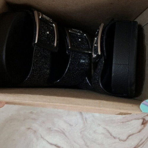Zaxy slippers black like new, size 37