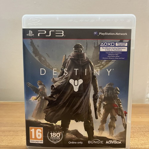 Destiny PS3 game used with booklet and worn case