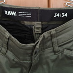 Raw cargo pants olive size 34