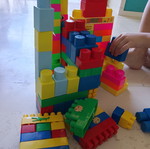 Plastic building blocks like new