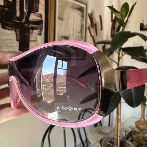 YSL sunglasses Y2K pink, like new