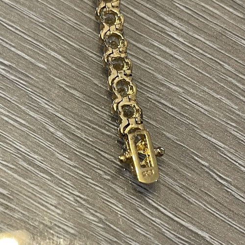 Riviera bracelet silver 925 gold plated, used, 19 cm