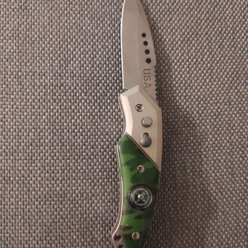 U.S.A Folded Blade Stainless Steel 14cm Like New