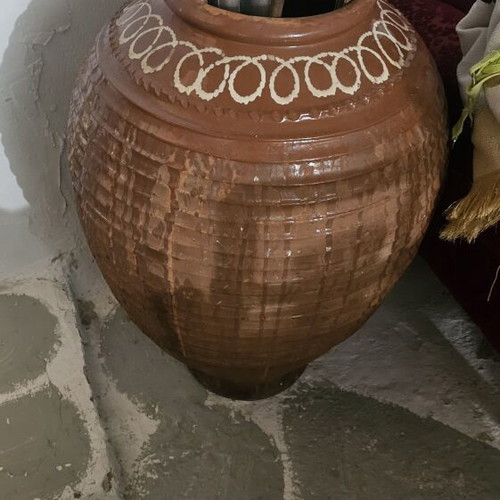 Traditional ceramic pithari about 100cm, glazed, no cracks