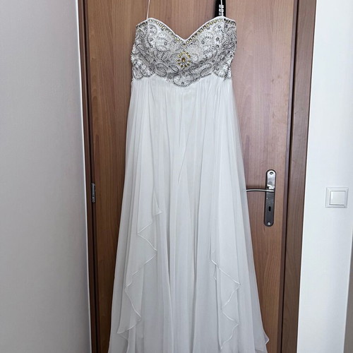 Mikael White Strapless Wedding Dress Plus Size XXL New