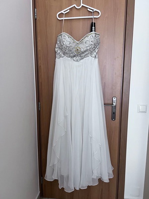 Mikael White Strapless Wedding Dress Plus Size XXL New