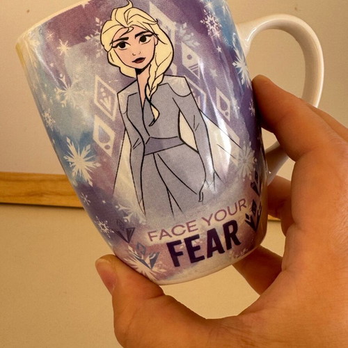 Anna Frozen cloth doll like new with free mug