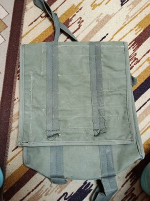 Military backpack used, complete set with many pockets