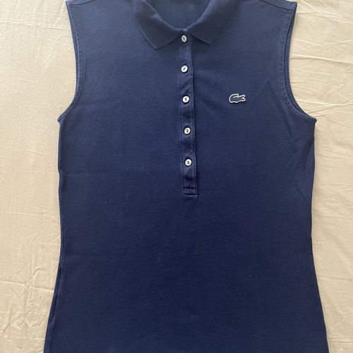 Lacoste women's polo shirt size 36 slim fit like new, blue