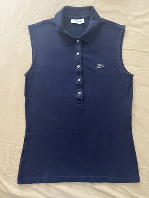 Lacoste women's polo shirt size 36 slim fit like new, blue
