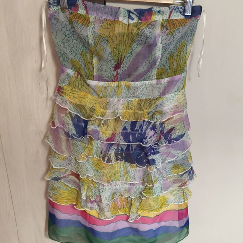 Deby Debo NoM strapless dress with multicolor tulle, like new