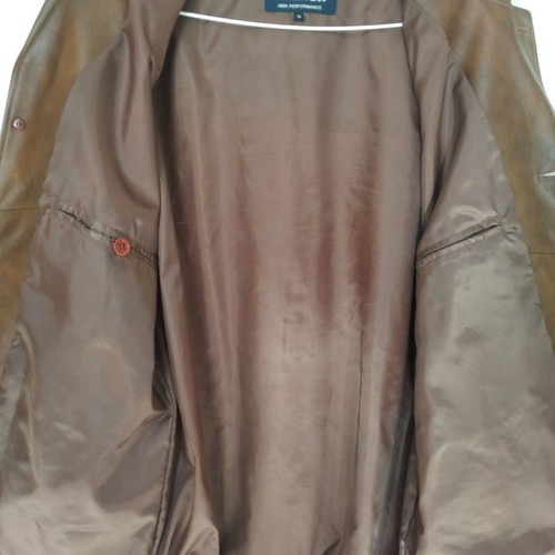 Leather coat used, tan men's no56, size L