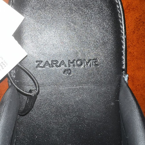Zara Home Leather Shoes Size 40 New Black