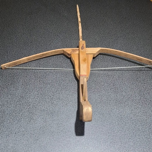 Handmade Wooden Children's Crossbow 45cm with Arrow like new