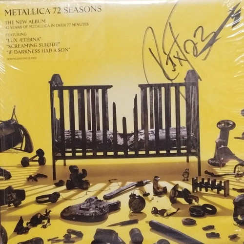 Metallica 72 Seasons 2LP like new, signed by Robert Trujillo