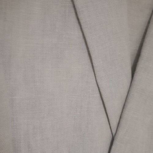 Linen suit ice color, like new, slim fit jacket size 46, trousers size 38
