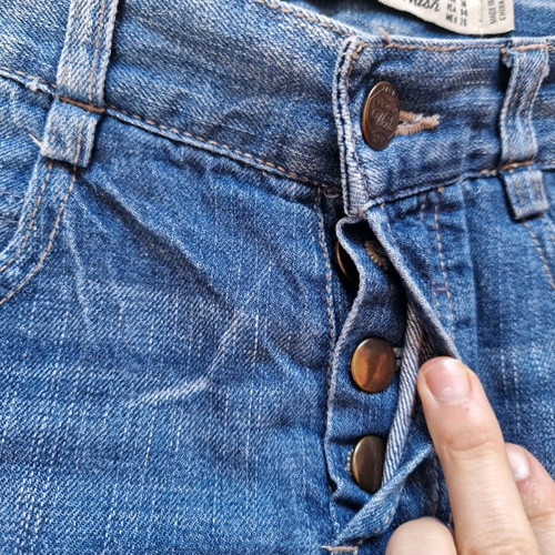 Zara shorts S/36 blue like new with defect
