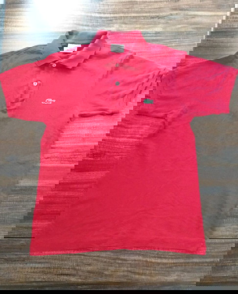 Red Lacoste polo shirt XS
