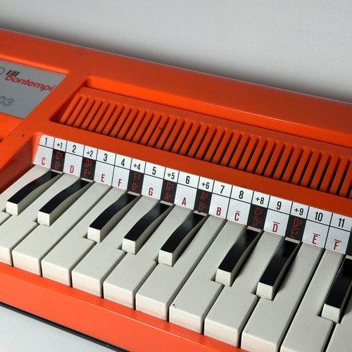 Vintage Bontempi B103 electric organ used, retro Italian design