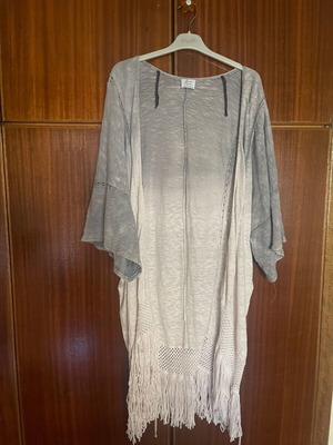 Ζακέτα Zara δίχρωμη μακριά μεταχειρισμένη μέγεθος M