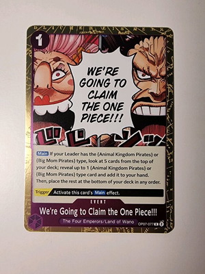 Κάρτα One Piece Card Game OP07-077 σαν καινούργιο, σπάνια