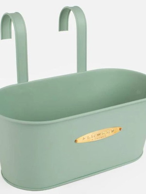 Hanging Metal Planter Box Mint Color 33x16x14cm 4.5L