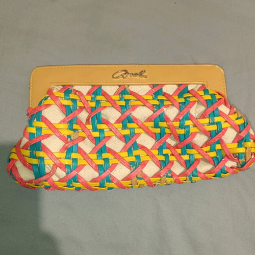 Axel handbag used, multicolor with silver chain
