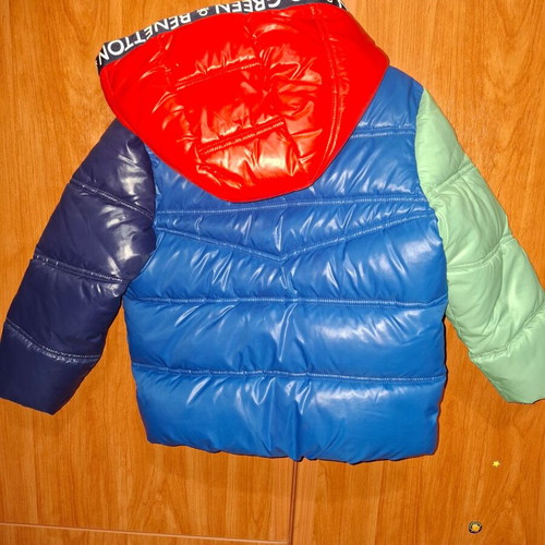 Benetton jacket like new, colorful, winter