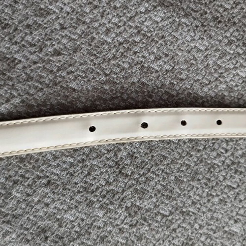 White belt like new with silver buckle 88cm