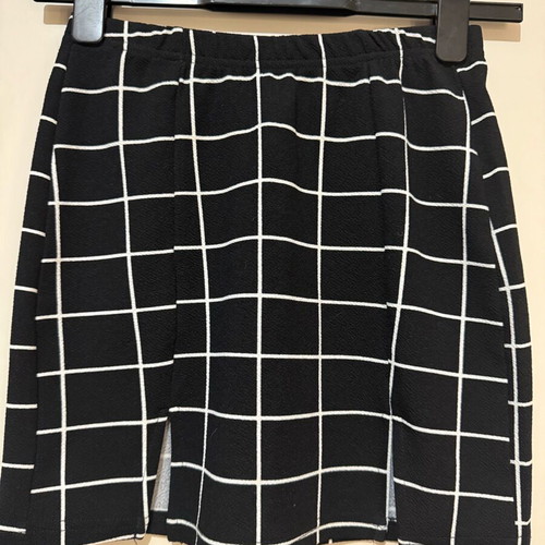 Mini skirt with checkered pattern by Shein like new