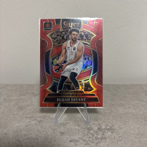 2025-26 Panini Select Euroleague Elijah Bryant Red Concourse card