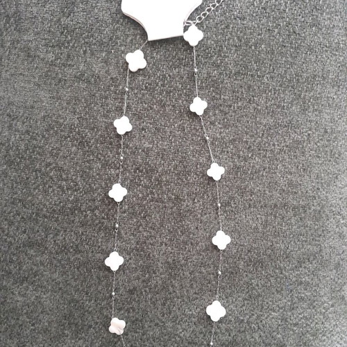 Princessa women's pendant necklace new, white