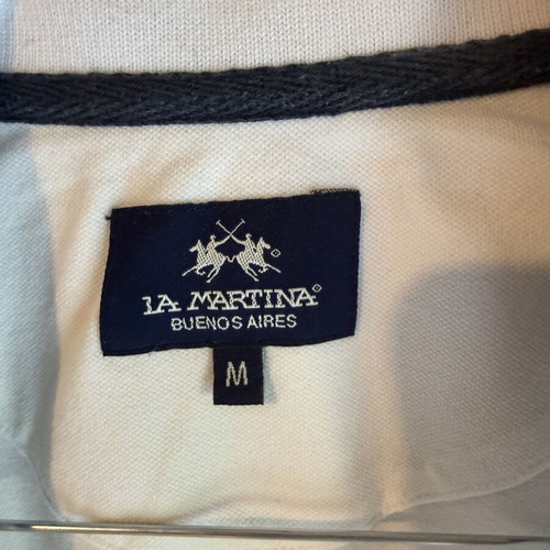 La Martina Polo T-shirt, white, size M