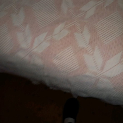 Handmade crochet blanket with pillowcase like new