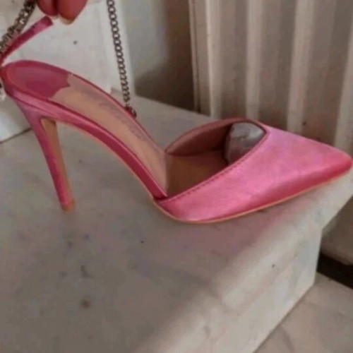 Pink high heel sandals size 40 new