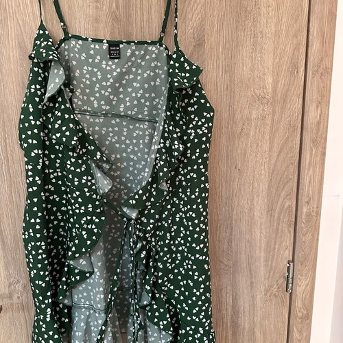 Shein green dress like new, tied, size small