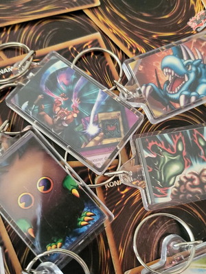Yugioh card keychains custom made