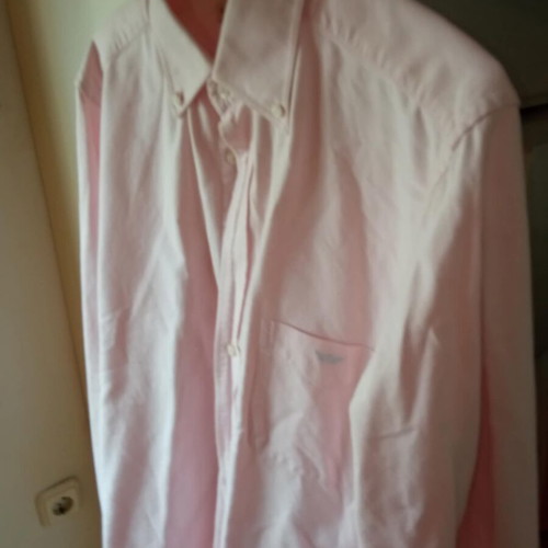 Peters men's solid color shirt like new, size M/L, pink