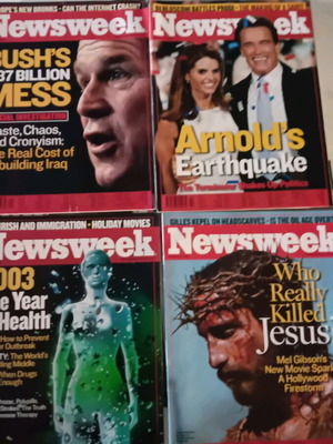 Newsweek collection 35 issues like new (2003-2004) with historic covers