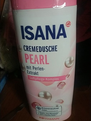 Isana 300ml shower cream with pearl extract new