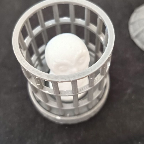 Hedwig figure with cage 3D printed, made to order