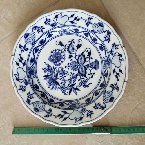Vintage Zwiebelmuster Blue Onion Decorative Plate like new