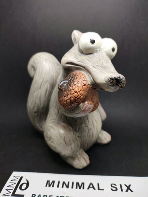 Ice Age ceramic Scrat piggy bank used