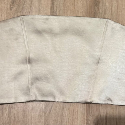 Zara corset like new, beige-champagne velvet, size L