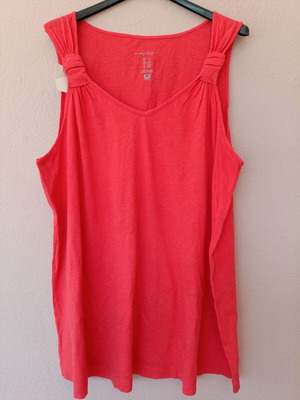 Plus size women's tank top coral, new